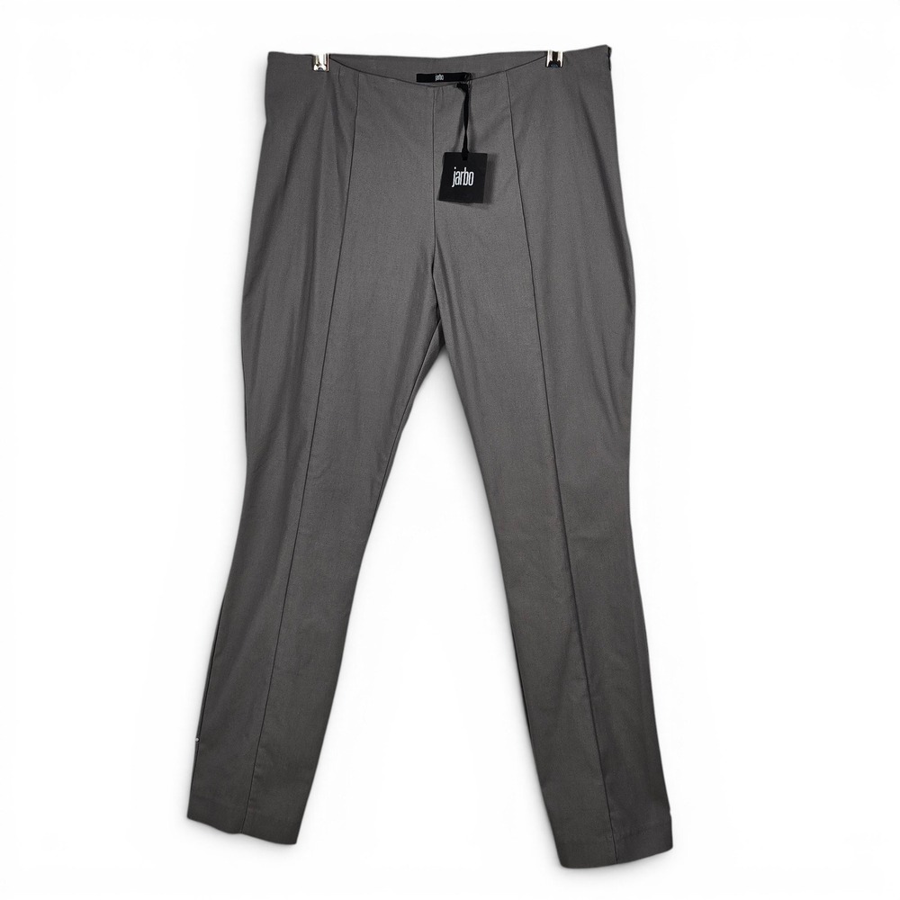 Jarbo‎ Womens Tailored Slim Fit Pintuck Trousers Charcoal Gray Size 38 Side Zip
